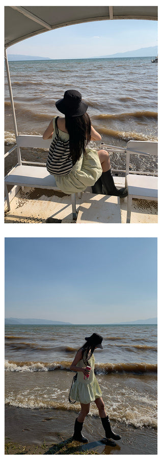 Wooden ear vest skirt