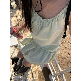 Wooden ear vest skirt