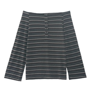 Striped off-shoulder tee