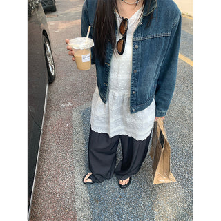 Washed denim jacket