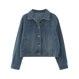Washed denim jacket