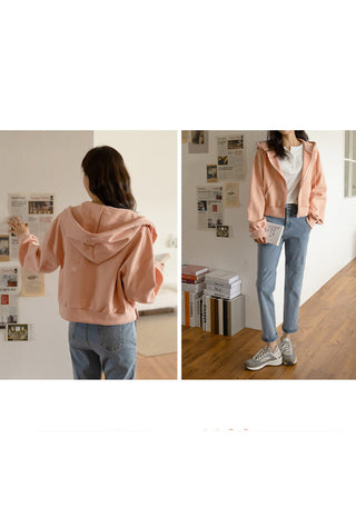 Casual zip hoodie