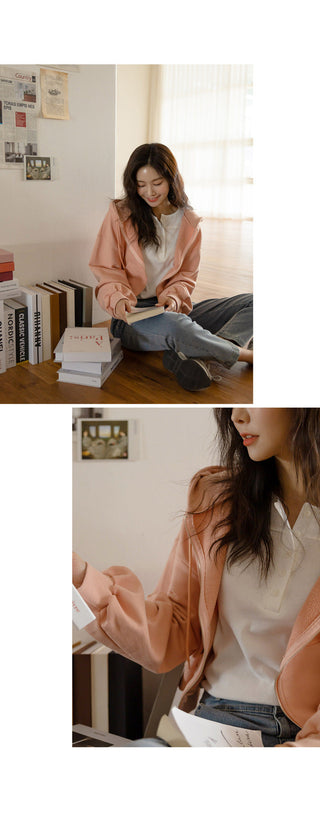 Casual zip hoodie