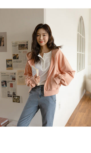 Casual zip hoodie