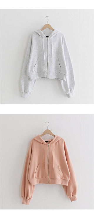 Casual zip hoodie