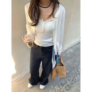 Lace sweater set