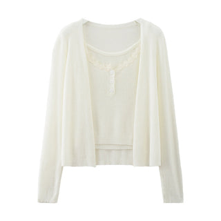 Lace sweater set