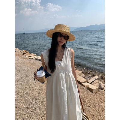 V-neck lace dress
