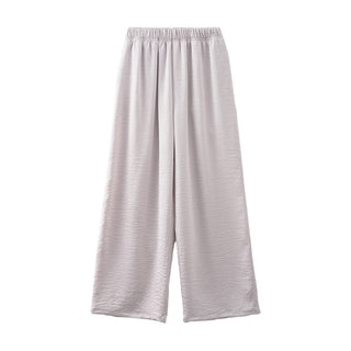 Draping wide-leg pants
