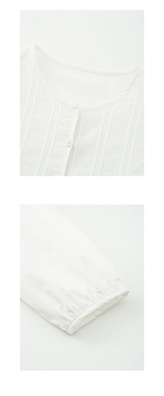 Pleated lantern shirt