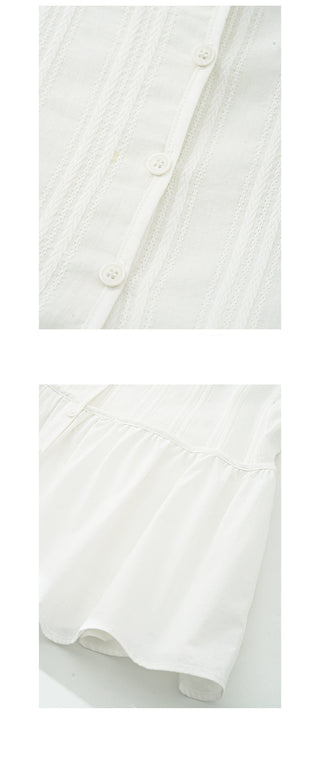 Pleated lantern shirt