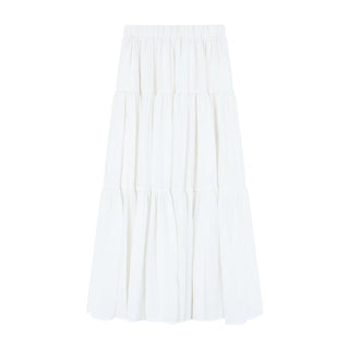 Purple A-Line Pleated Skirt