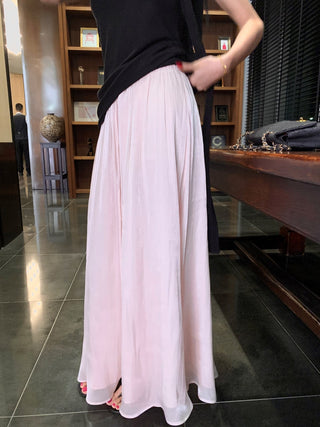 Black Vest with A-Line Skirt