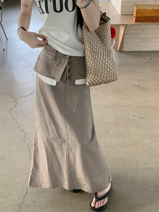 Letter Print Top with Skirt