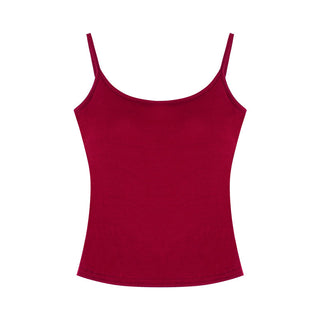 Solid Color Camisole with Bra