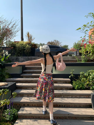 Solid Color Camisole with Bra