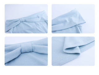 Off-Shoulder Blue Top