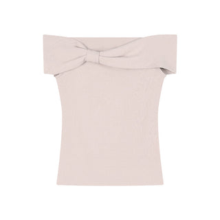 Off-Shoulder Blue Top