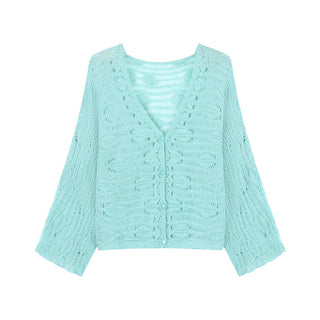 Green Knitted Cardigan