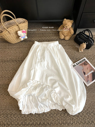 Blue Bud Skirt with Black Dress