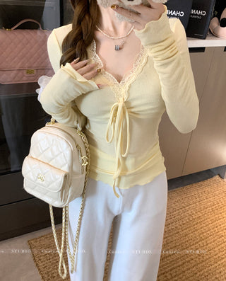 Lace Long Sleeve Top