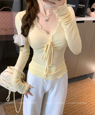 Lace Long Sleeve Top