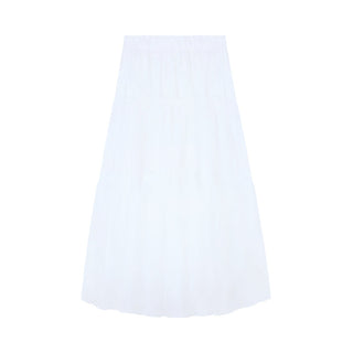 Fake Two-Piece Halter with Mesh Skirt
