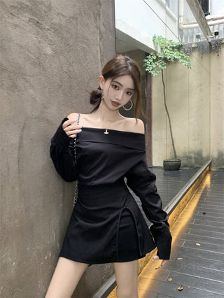 White Off-Shoulder Shirt