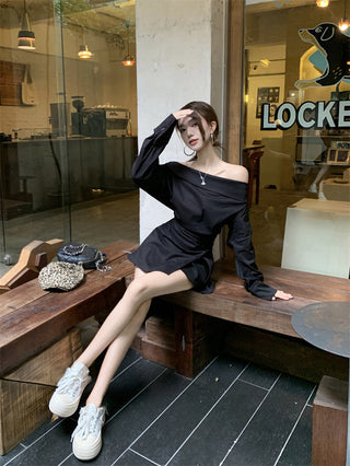 White Off-Shoulder Shirt