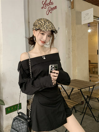 White Off-Shoulder Shirt