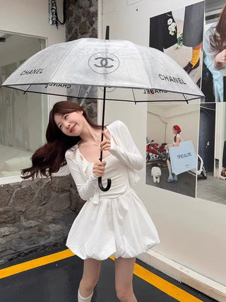 White Cardigan with Sling Dress