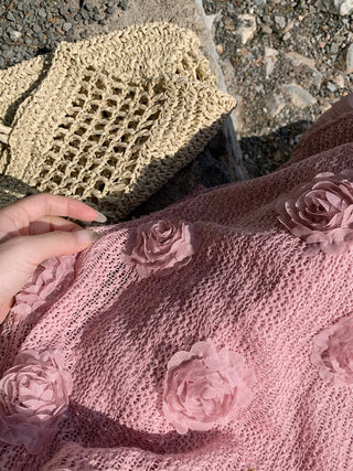 Flower Vest with A-Line Skirt