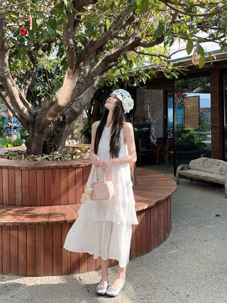Flower Vest with A-Line Skirt