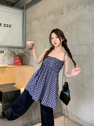Plaid Tube Dress