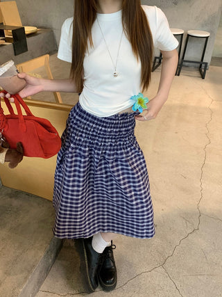 Plaid Tube Dress