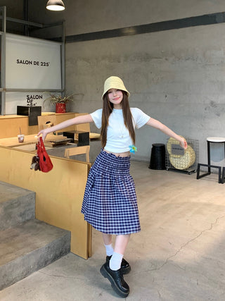 Plaid Tube Dress