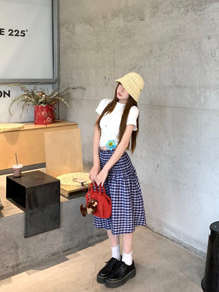 Plaid Tube Dress