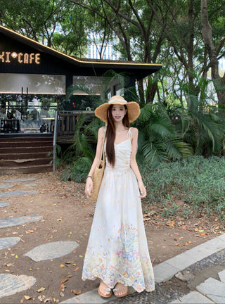 Embroidered Sling Dress