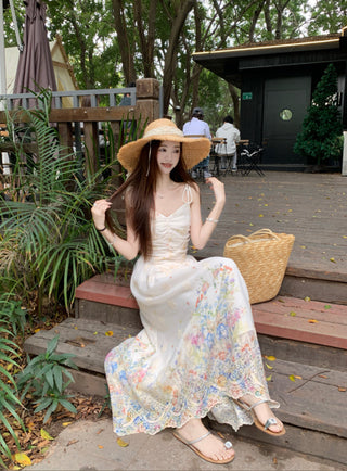 Embroidered Sling Dress