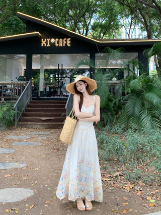 Embroidered Sling Dress