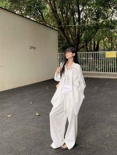 Loose Shirt with Draped Pants