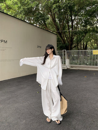 Loose Shirt with Draped Pants