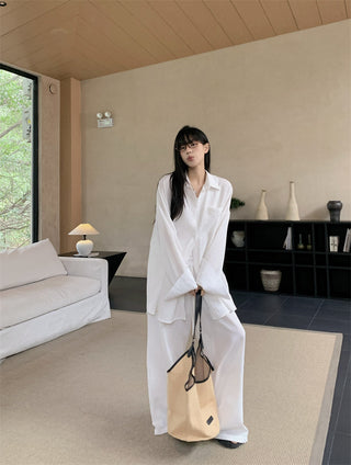 Loose Shirt with Draped Pants