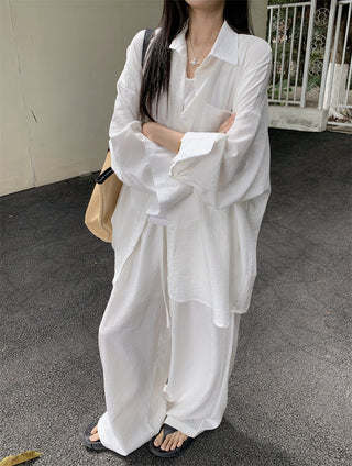 Loose Shirt with Draped Pants