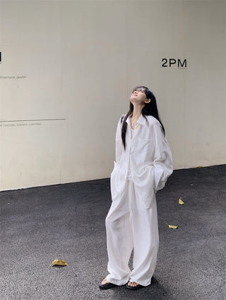 Loose Shirt with Draped Pants