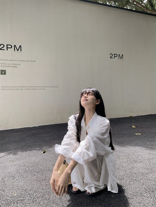 Loose Shirt with Draped Pants