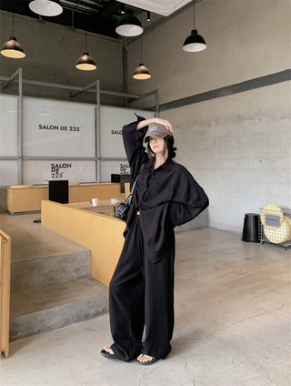 Loose Shirt with Draped Pants