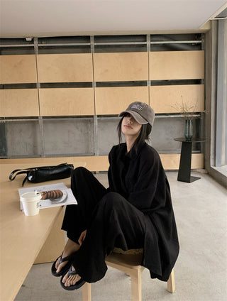 Loose Shirt with Draped Pants