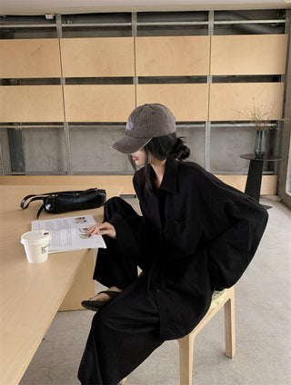 Loose Shirt with Draped Pants