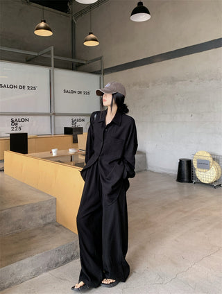 Loose Shirt with Draped Pants
